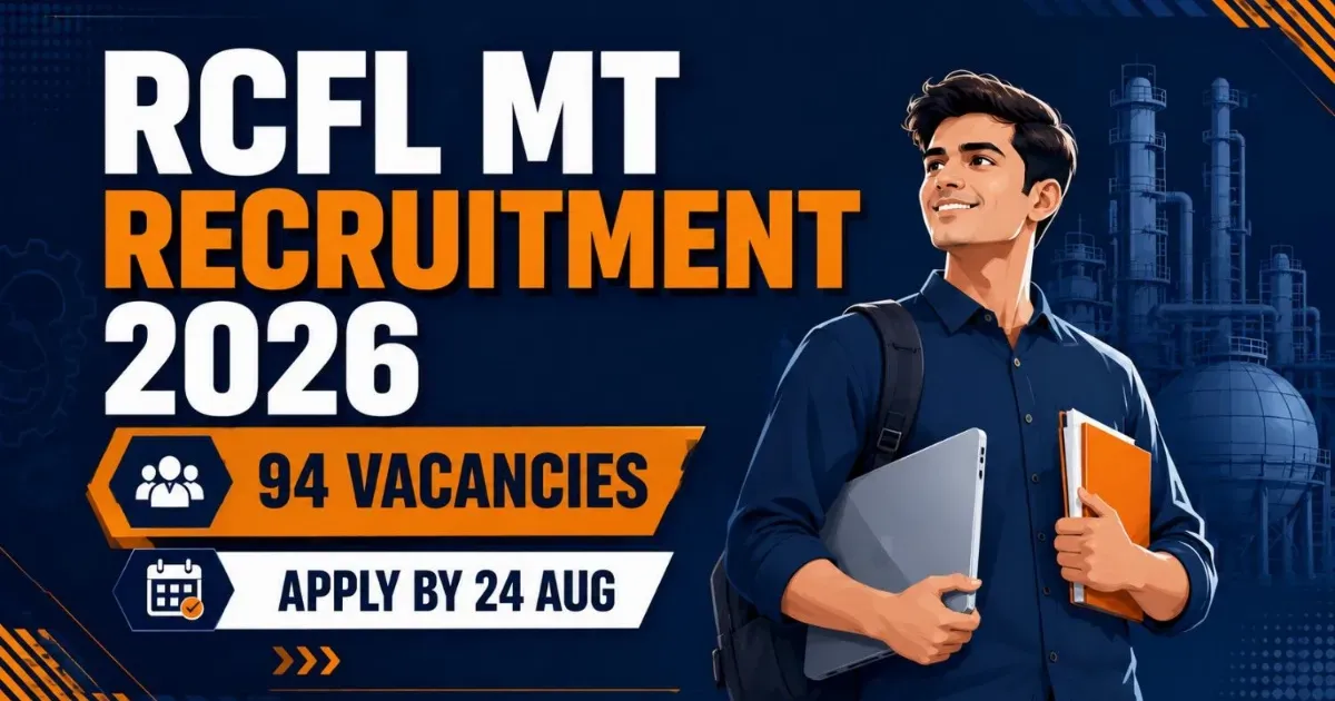 RCFL MT Recruitment 2026 Notification – 94 Posts